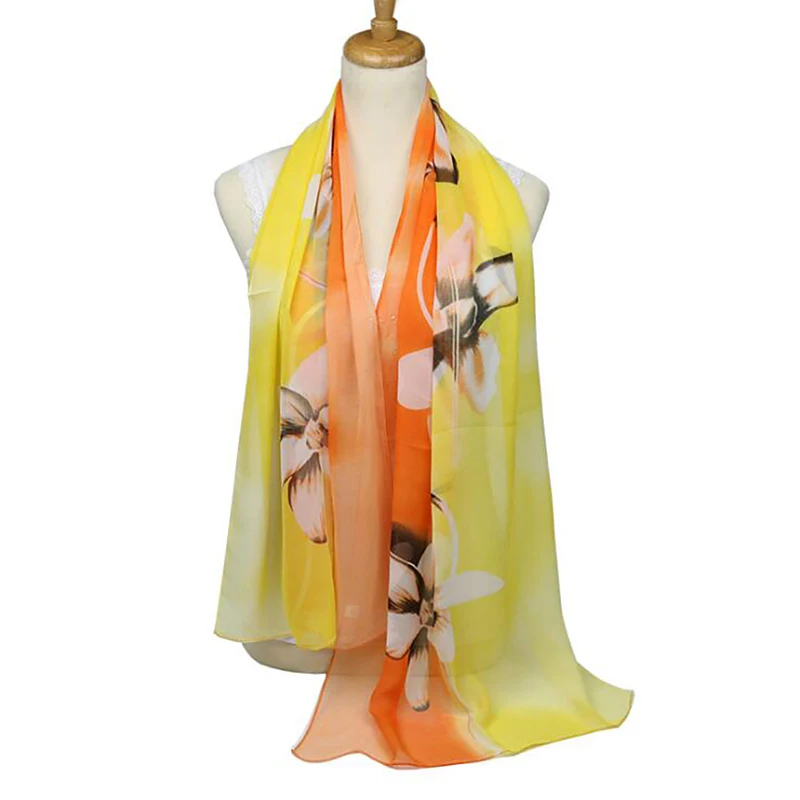 Summer Woman Scarf Long Arab Hijab Print Silk Chiffon Scarves Female Fashion Shawls 2020 Ladies Flower Print Scarf
Summer Woman Scarf Long Arab Hijab Print Silk Chiffon Scarves Female Fashion Shawls 2020 Ladies Flower Print Scarf