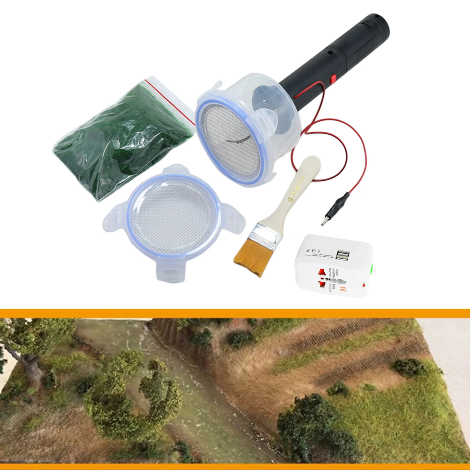 Grass Static Grass Applicator Kit Gauge Scale Flocking Machine DIY Craft
Grass Static Grass Applicator Kit Gauge Scale Flocking Machine DIY Craft