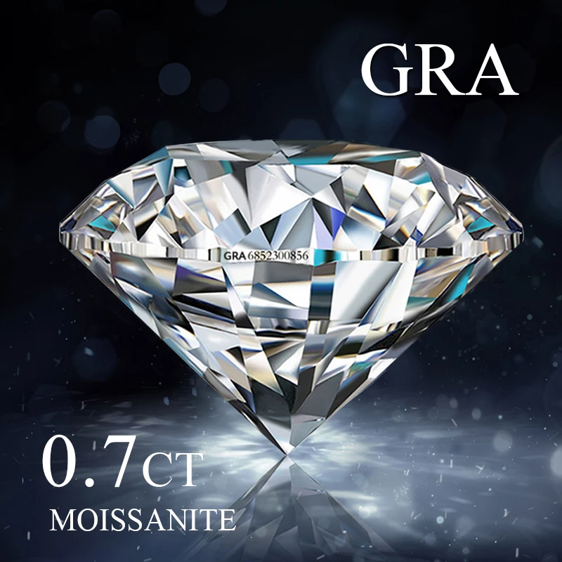 5.75mm 0.7CT D Color VVS1 White Round Excellent Cut Moissanites With GRA Certificate Loose Stone Grade Test Positive Lab Diamond
5.75mm 0.7CT D Color VVS1 White Round Excellent Cut Moissanites With GRA Certificate Loose Stone Grade Test Positive Lab Diamond