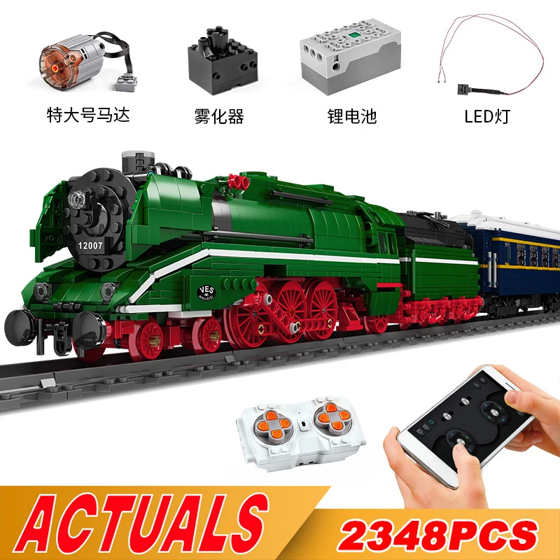 Радиоуправляемая игрушечная машинка MOULD KING 12007, высокотехнологичный конструктор BR18 201, немецкий Экспресс-поезд, железная дорога, строительн...
Радиоуправляемая игрушечная машинка MOULD KING 12007, высокотехнологичный конструктор BR18 201, немецкий Экспресс-поезд, железная дорога, строительн...