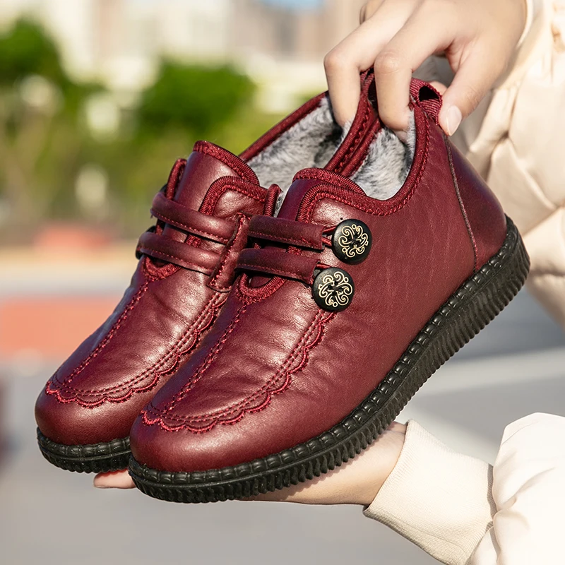 Женские универсальные плюшевые туфли Valstone, нескользящая Легкая удобная теплая зимняя обувь с подкладкой 
Женские универсальные плюшевые туфли Valstone, нескользящая Легкая удобная теплая зимняя обувь с подкладкой