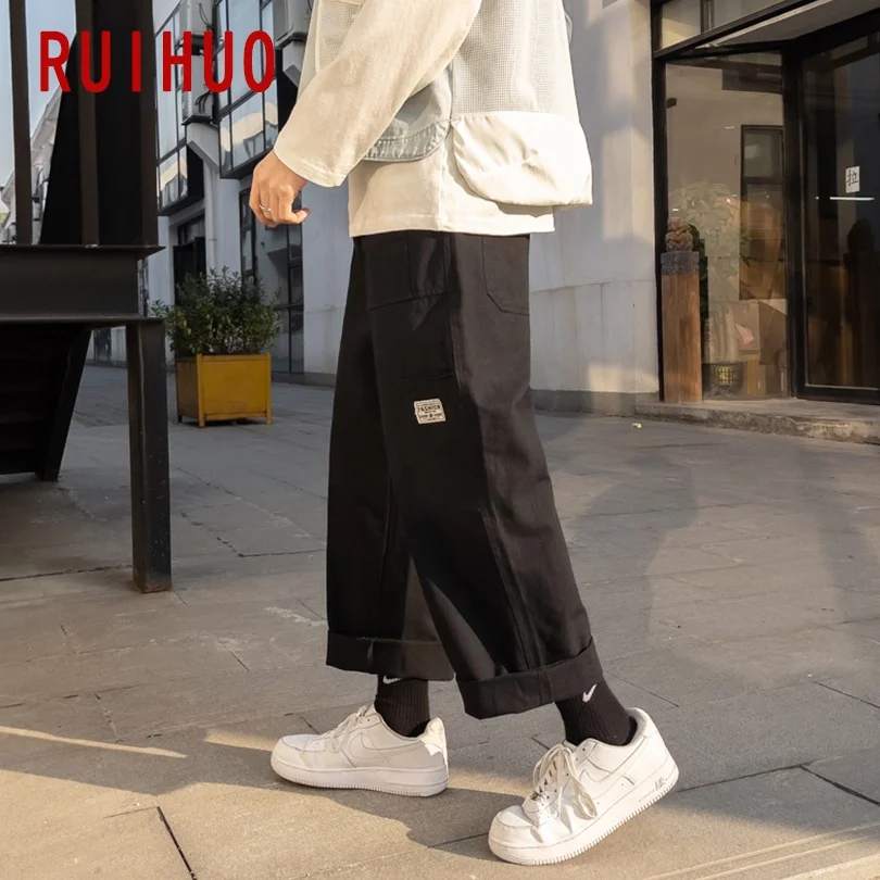 RUIHUO Casual Cargo Pants Men Clothing Korean Style Baggy Sweatpants Men Trousers Men M-5XL 2021 New Arrival
RUIHUO Casual Cargo Pants Men Clothing Korean Style Baggy Sweatpants Men Trousers Men M-5XL 2021 New Arrival