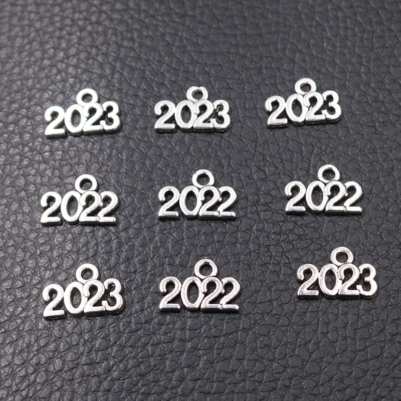 60pcs Silver Plated 2022 & 2023 Digital Pendants Retro Bracelet Keychain Metal Accessories DIY Charms For Jewelry Crafts Making
60pcs Silver Plated 2022 & 2023 Digital Pendants Retro Bracelet Keychain Metal Accessories DIY Charms For Jewelry Crafts Making