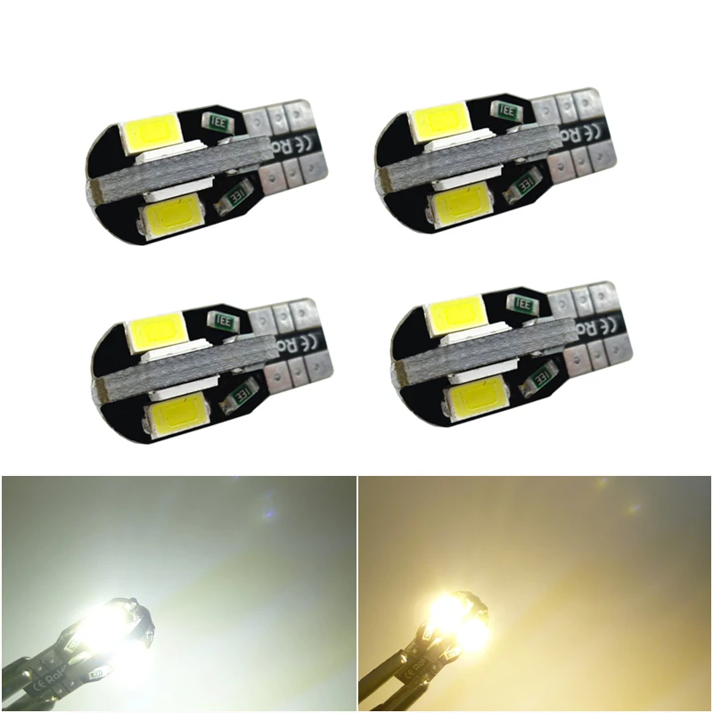 4Pcs T10 W5W Canbus Led Light 194 168 5730 8SMD NO ERROR Car Auto Bulbs Indicator Light Parking Lamp 12V
4Pcs T10 W5W Canbus Led Light 194 168 5730 8SMD NO ERROR Car Auto Bulbs Indicator Light Parking Lamp 12V