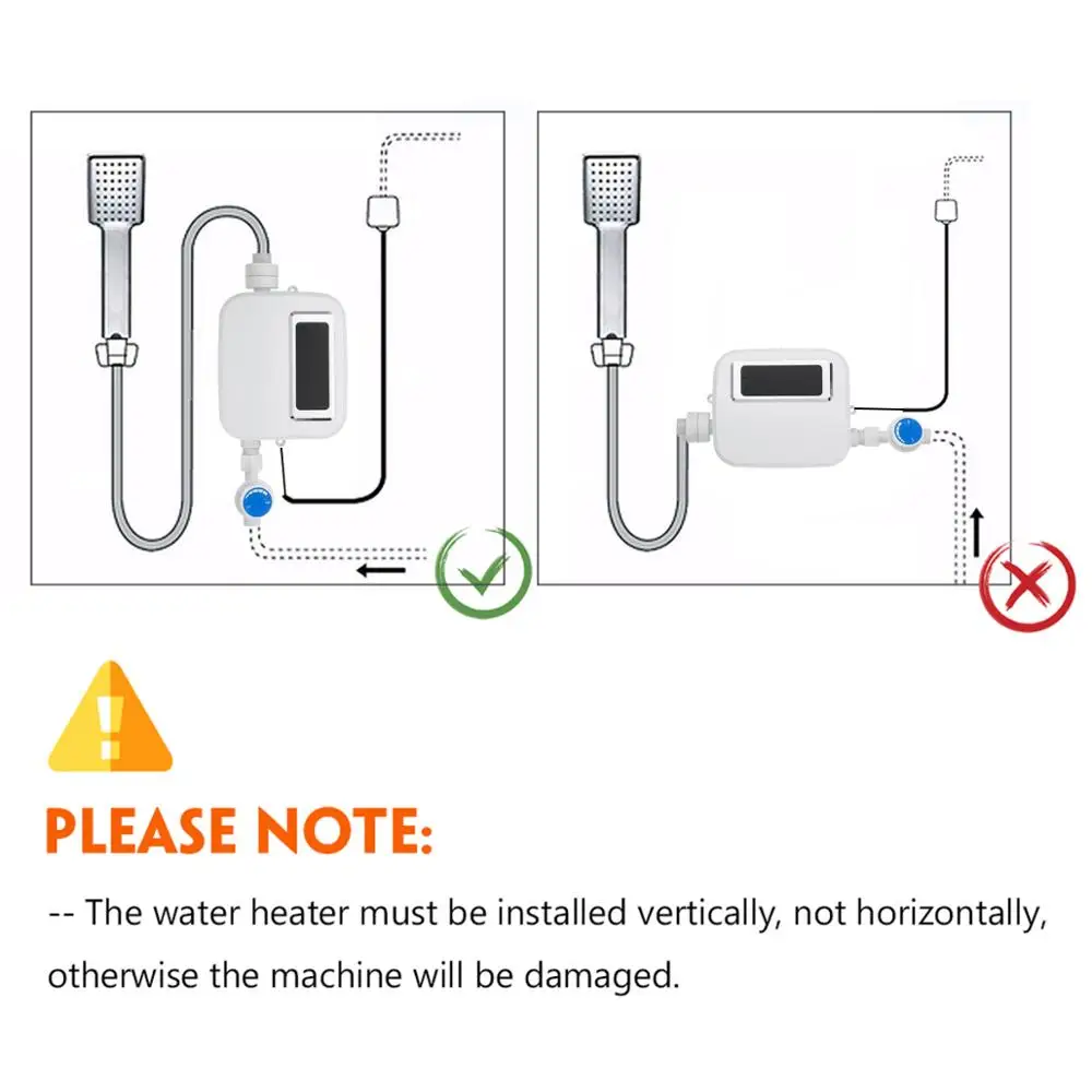 Electric Tankless 3500W Mini Instant Hot Water Heater Kitchen Faucet Tap Heating Stainless Steel Constant Temperature Automatic
Electric Tankless 3500W Mini Instant Hot Water Heater Kitchen Faucet Tap Heating Stainless Steel Constant Temperature Automatic