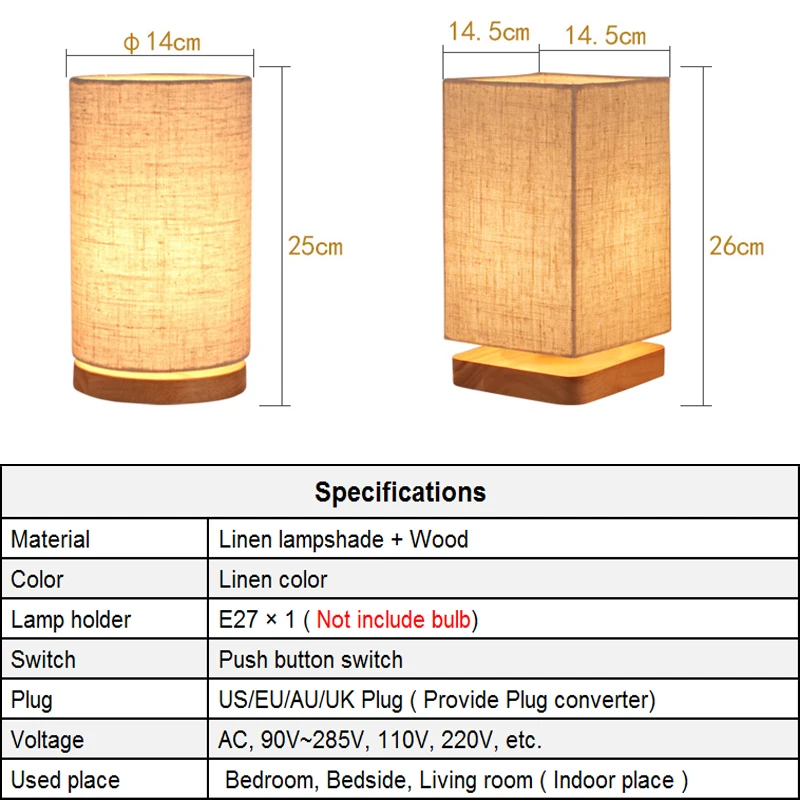 Wooden Fabric Table Lamps for Bedroom Living Room Lights Vintage Bedside Lamp Nightstand Desk Lamp Retro Classic Bed Lamp E27
Wooden Fabric Table Lamps for Bedroom Living Room Lights Vintage Bedside Lamp Nightstand Desk Lamp Retro Classic Bed Lamp E27