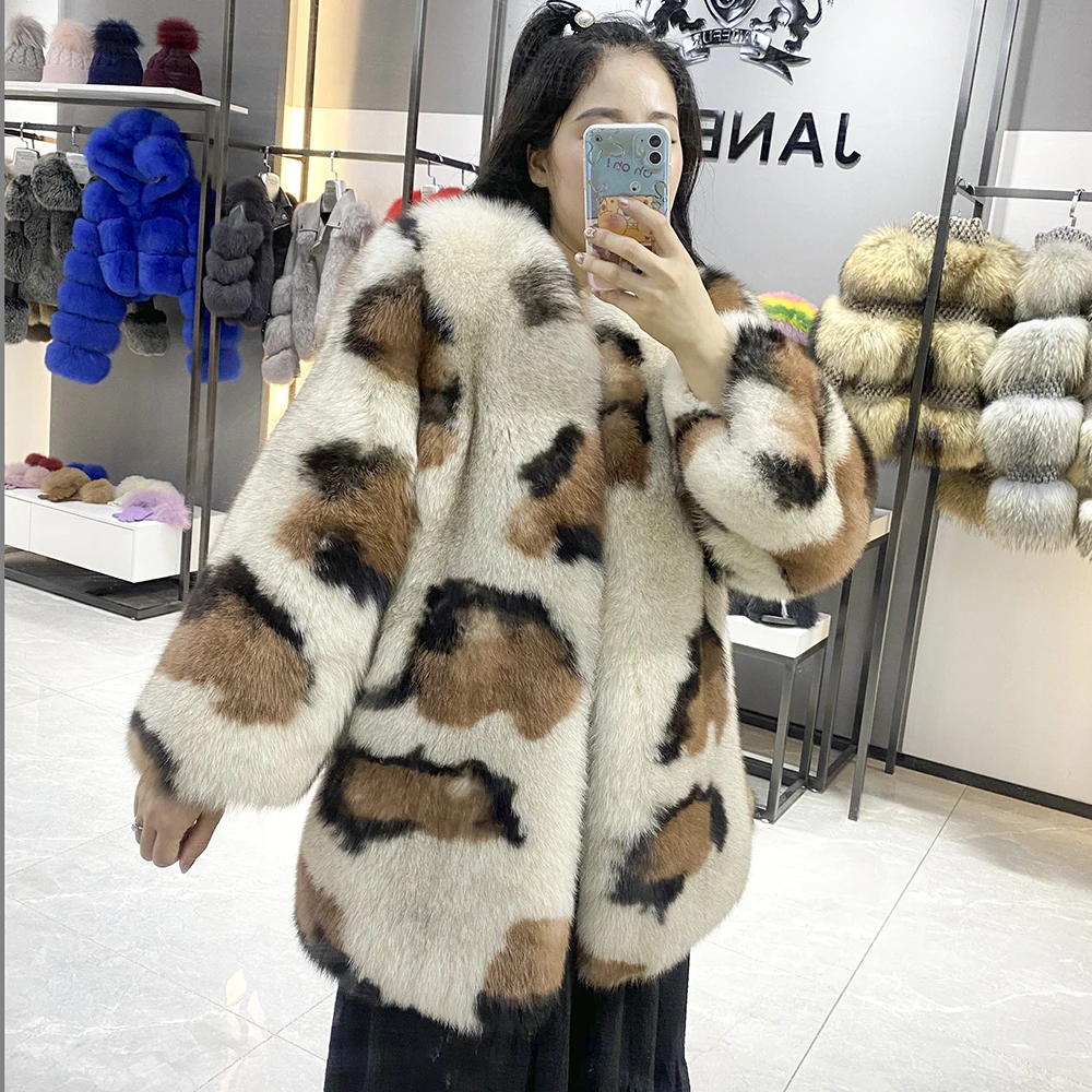 Real Fur Coat Women Luxury Fox Fur Jacket Fashion Leopard Print Fur Jacket Warm Winter Jacket Women
Real Fur Coat Women Luxury Fox Fur Jacket Fashion Leopard Print Fur Jacket Warm Winter Jacket Women