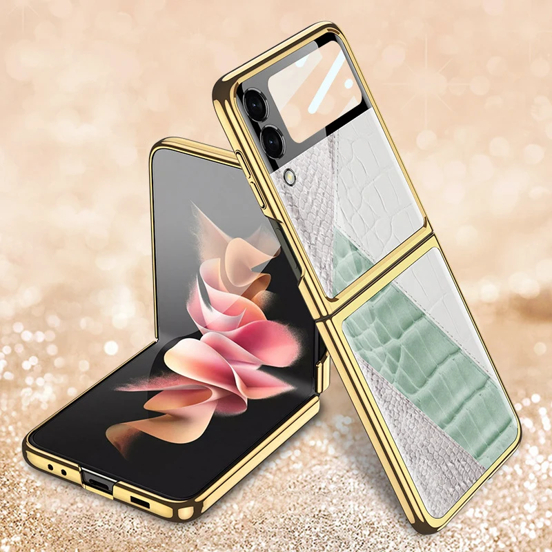 Чехол с рамкой и покрытием для Samsung galaxy Z Flip3, ударопрочный чехол из закаленного стекла с рисунком и полной защитой камеры
Чехол с рамкой и покрытием для Samsung galaxy Z Flip3, ударопрочный чехол из закаленного стекла с рисунком и полной защитой камеры