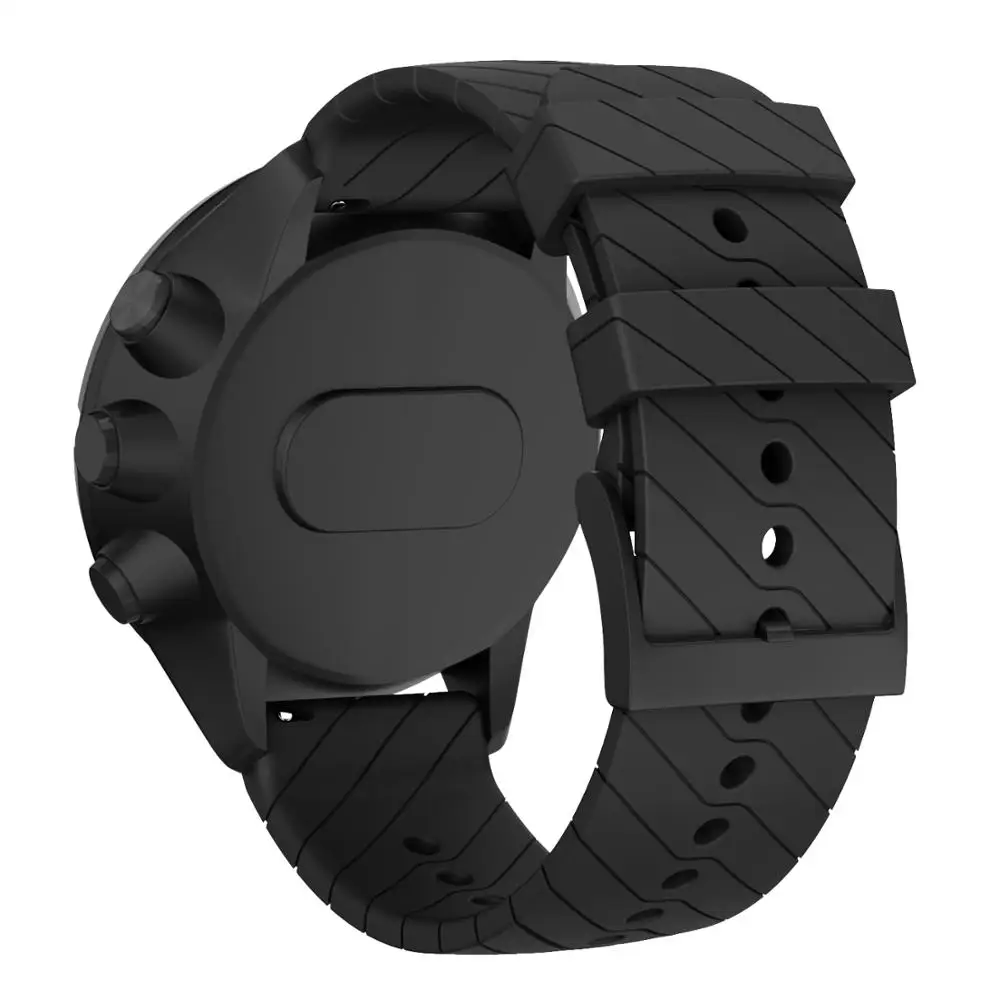 

Sport Silicone Watchbands for SUUNTO 9 Baro Bands Soft Silicone Wristband Repalcement for SUUNTO Spartan /9 Baro Copper Strsp