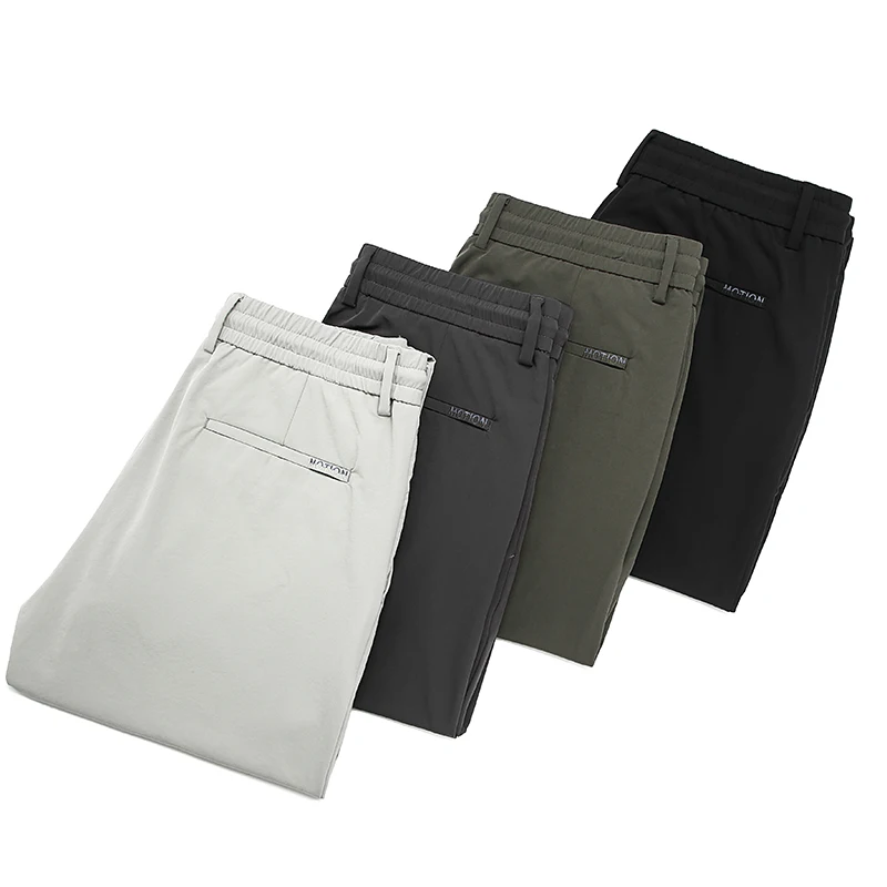 2021 Spring/Summer High Stretch Lightweight Fitted Straight Pants Classic Elastic Waist Drawstring Men's Fashion Casual Trousers
2021 Spring/Summer High Stretch Lightweight Fitted Straight Pants Classic Elastic Waist Drawstring Men's Fashion Casual Trousers