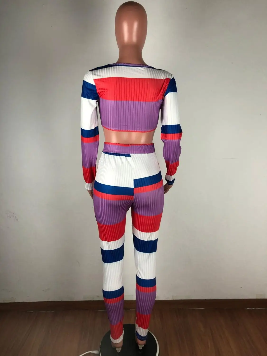 Adogirl Colorful Stripe Ribbed Two Piece Set Front Tie Long Sleeve Shirt Crop Top Pencil Pants Fashion Casual Tracksuit
Adogirl Colorful Stripe Ribbed Two Piece Set Front Tie Long Sleeve Shirt Crop Top Pencil Pants Fashion Casual Tracksuit