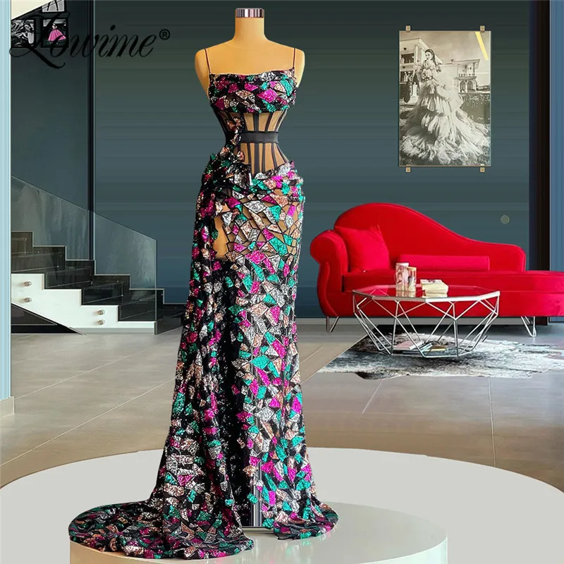 Lowime Illusion Spaghetti Straps Sequins Mermaid Long Party Dress 2022 High Split Side Purple Sexy Celebrity Dresses Prom Dress 
Lowime Illusion Spaghetti Straps Sequins Mermaid Long Party Dress 2022 High Split Side Purple Sexy Celebrity Dresses Prom Dress