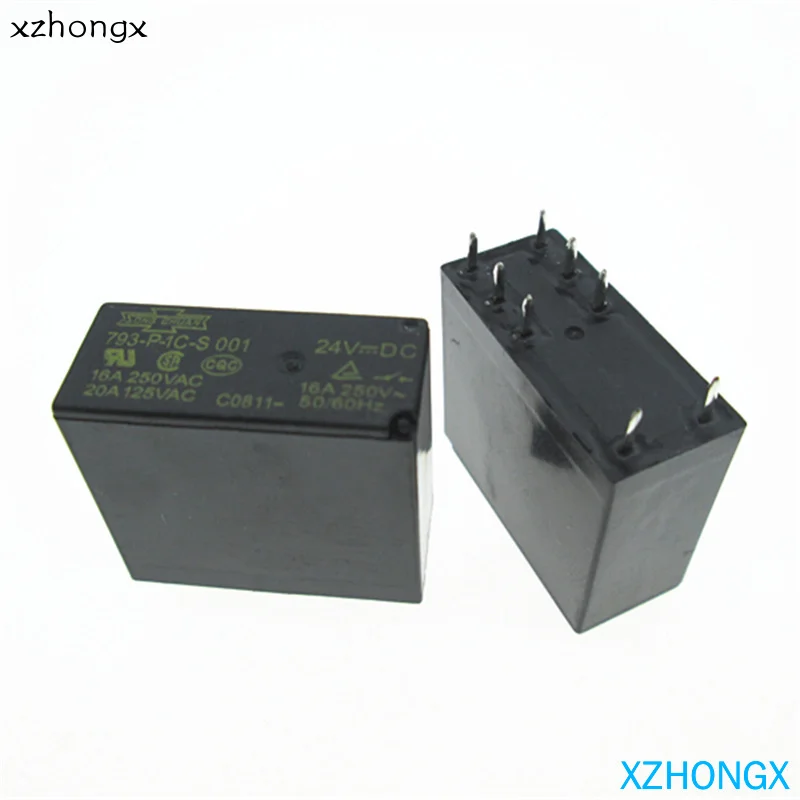 Реле 793-P-1C-S 001 24VDC 793-P-1C-S-001-24VDC 793P1CS001 DC24V 16A 250VAC 8PIN |
