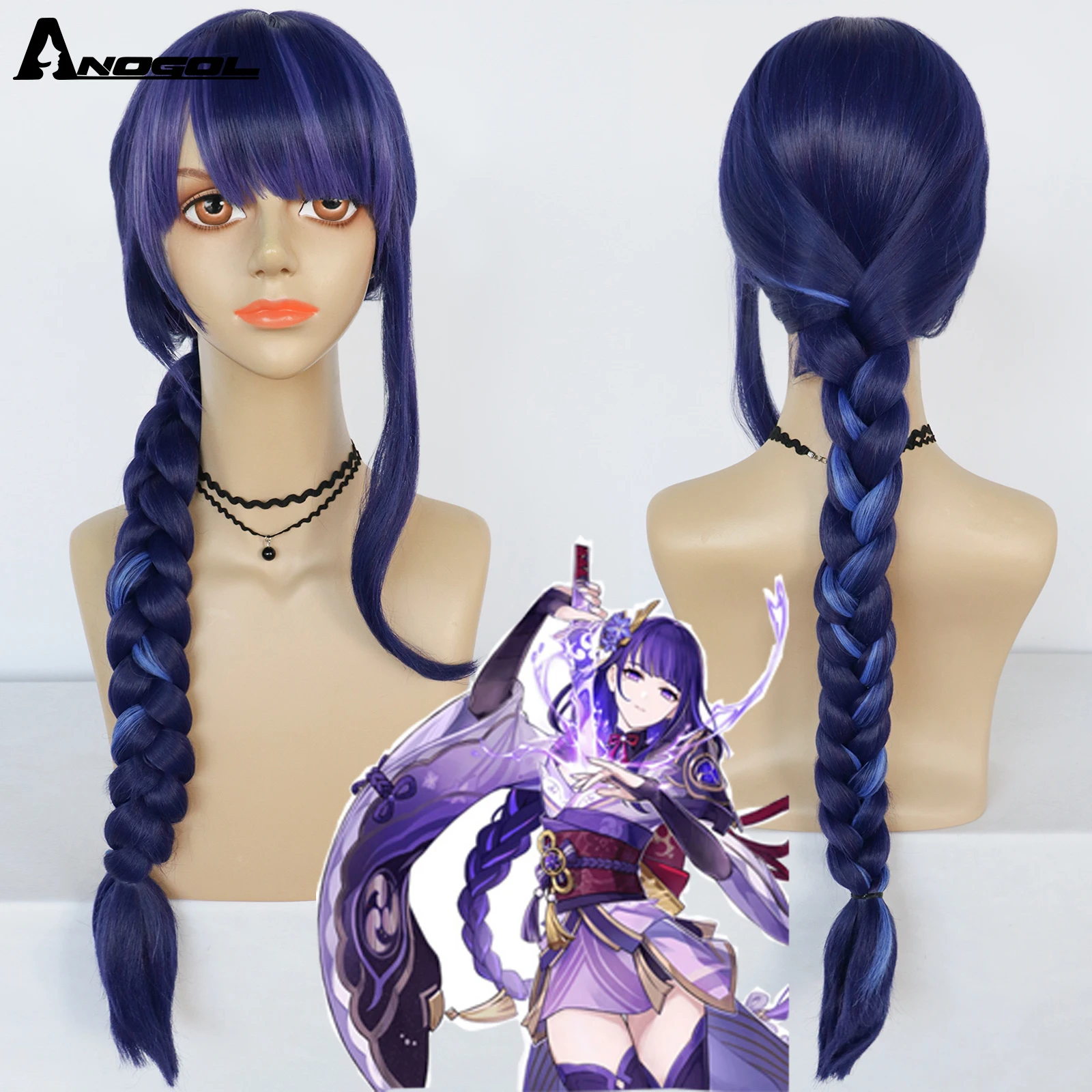 Game Anime Genshin Impact Raiden Shogun Cosplay Wig Pre Styled 110cm Long Heat Resistant Synthetic Purple Mixed Color Braid Wigs
Game Anime Genshin Impact Raiden Shogun Cosplay Wig Pre Styled 110cm Long Heat Resistant Synthetic Purple Mixed Color Braid Wigs