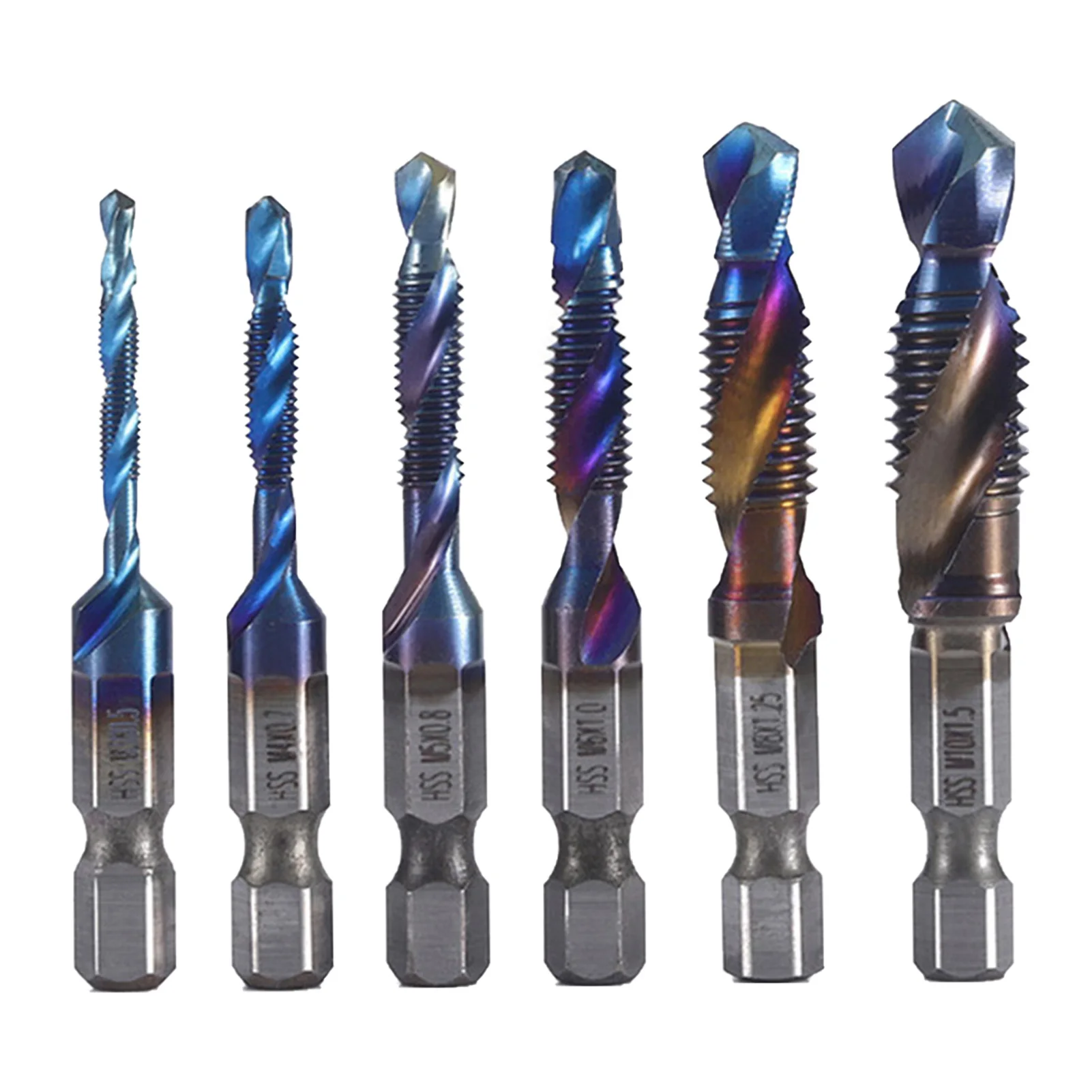 6pcs Drill Tap Bits Set Accessories Hand Tools Widely Use Portable High Speed Steel Quick Change Home Hex Shank Metric Thread
6pcs Drill Tap Bits Set Accessories Hand Tools Widely Use Portable High Speed Steel Quick Change Home Hex Shank Metric Thread