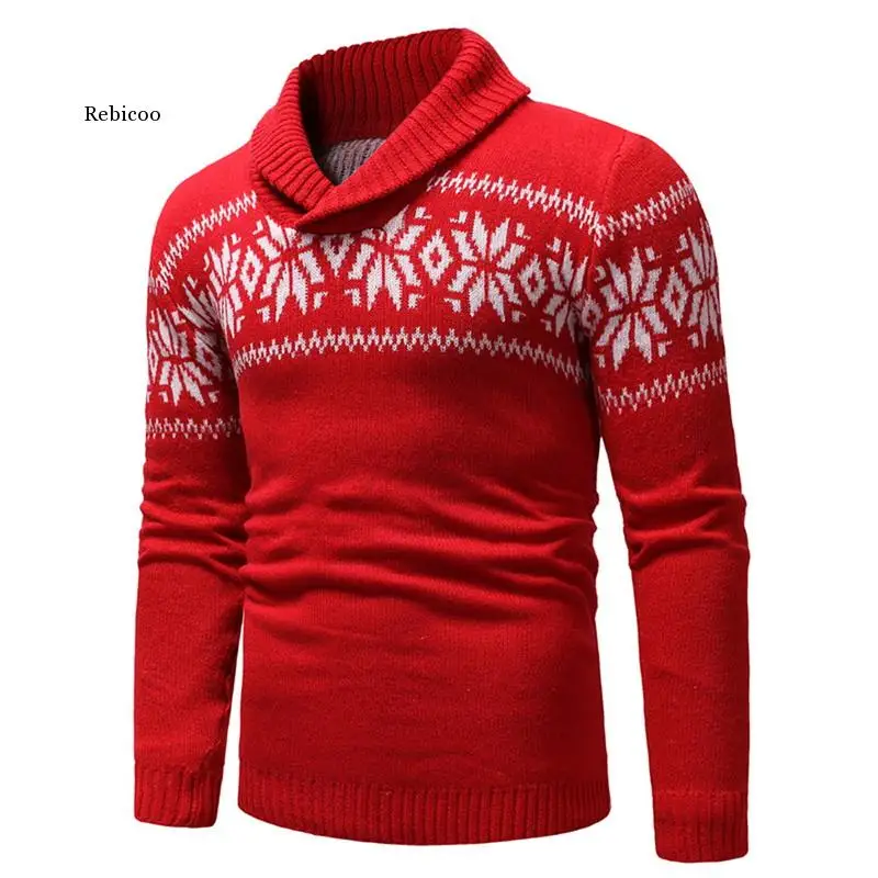 Mens Two Buttons Neck-Line Pullover Christmas Sweater Autumn Winter Turndown Collar Casual Printed Knitted Sweaters
Mens Two Buttons Neck-Line Pullover Christmas Sweater Autumn Winter Turndown Collar Casual Printed Knitted Sweaters
