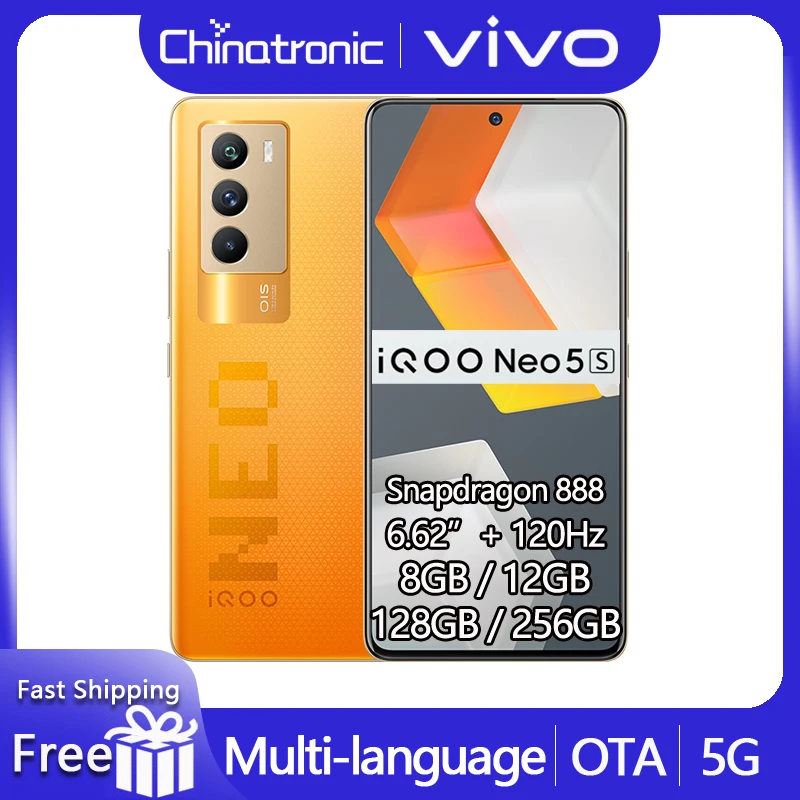 Смартфон VIVO iQOO 128 ГБ 888 дюймов AMOLED 6 62 Гц 66 Вт | Мобильные телефоны и аксессуары