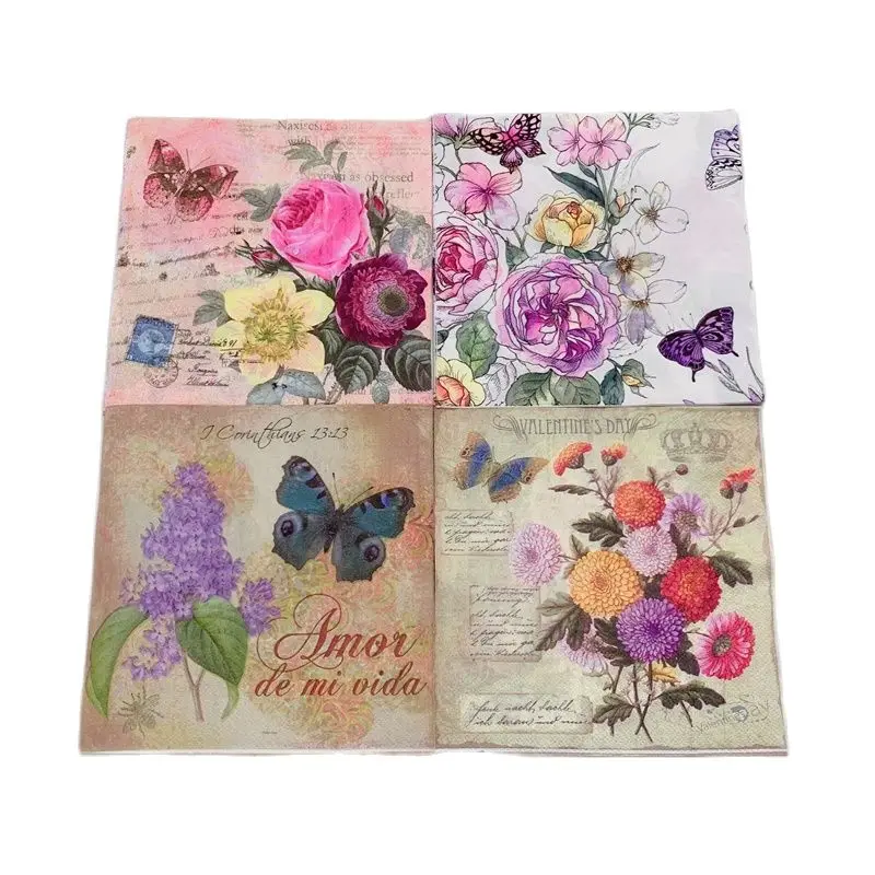 Decoupage Table Paper Napkins Elegant Tissue Vintage Towel Flower Butterfly Stamp Birthday Wedding Party Home Decoration
Decoupage Table Paper Napkins Elegant Tissue Vintage Towel Flower Butterfly Stamp Birthday Wedding Party Home Decoration