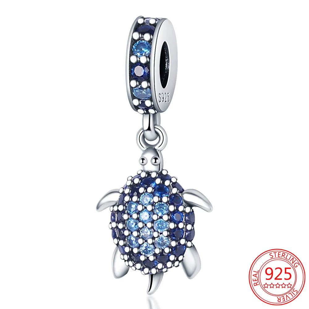 New Hot 925 Sterling Silver Blue Shiny Zircon Turtle Charms Fit Pandora Bracelet Necklace Charm Beads DIY Gift Women Jewelry
New Hot 925 Sterling Silver Blue Shiny Zircon Turtle Charms Fit Pandora Bracelet Necklace Charm Beads DIY Gift Women Jewelry