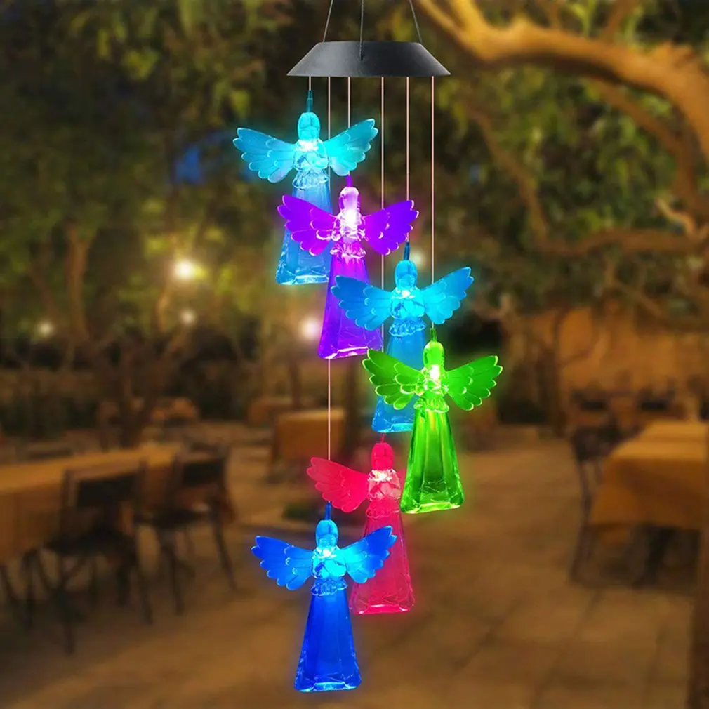 Color Changing Solar Power Wind Chime Light Waterproof Unique Hanging Decor Lamp Garden Angel Light LED Wind Chime 2021
Color Changing Solar Power Wind Chime Light Waterproof Unique Hanging Decor Lamp Garden Angel Light LED Wind Chime 2021