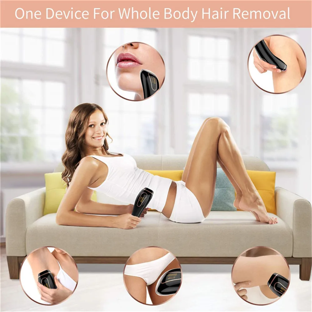 

999999 Flash Laser Epilator Professional Permanent Ipl Hair Removal Photoepilator Home Body Face Light Pulses Depilatory