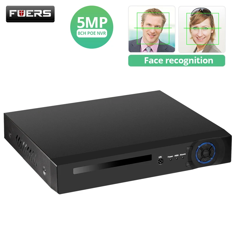 Камера видеонаблюдения FUERS 8 каналов POE NVR 5 МП HD H.265 | Безопасность и защита