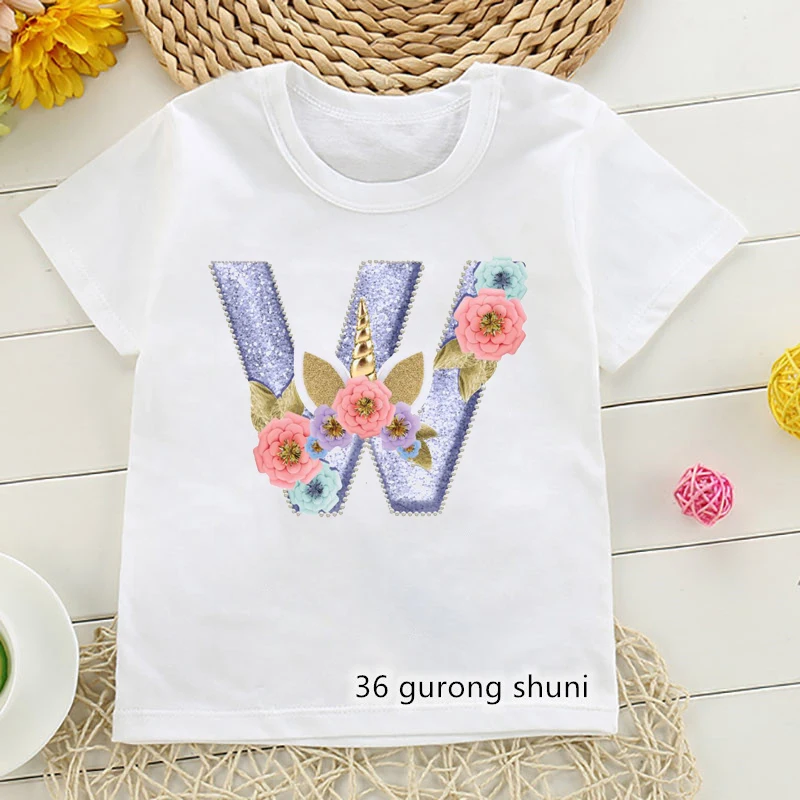T-shirt for girls Aesthetic flower letter printing for children's birthday clothing tops Summer Harajuku tee toddler baby tshirt
T-shirt for girls Aesthetic flower letter printing for children's birthday clothing tops Summer Harajuku tee toddler baby tshirt