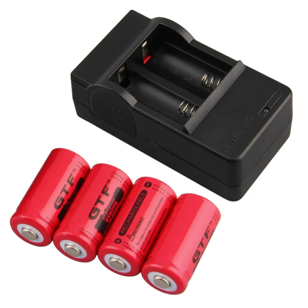 16340 Battery 3.7V 2800mAh 16340 CR123A Rechargeable Batteries 3.7V CR123 for Laser Pen LED Flashlight 16340 Battria EU Charger
16340 Battery 3.7V 2800mAh 16340 CR123A Rechargeable Batteries 3.7V CR123 for Laser Pen LED Flashlight 16340 Battria EU Charger