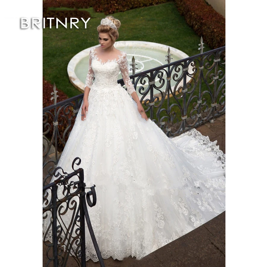 BRITNRY 2020 Новое Кружевное бальное платье с аппликацией и шлейфом, свадебное платье, сексуальное платье с длинным рукавом и бусинами, платье дл... 
BRITNRY 2020 Новое Кружевное бальное платье с аппликацией и шлейфом, свадебное платье, сексуальное платье с длинным рукавом и бусинами, платье дл...