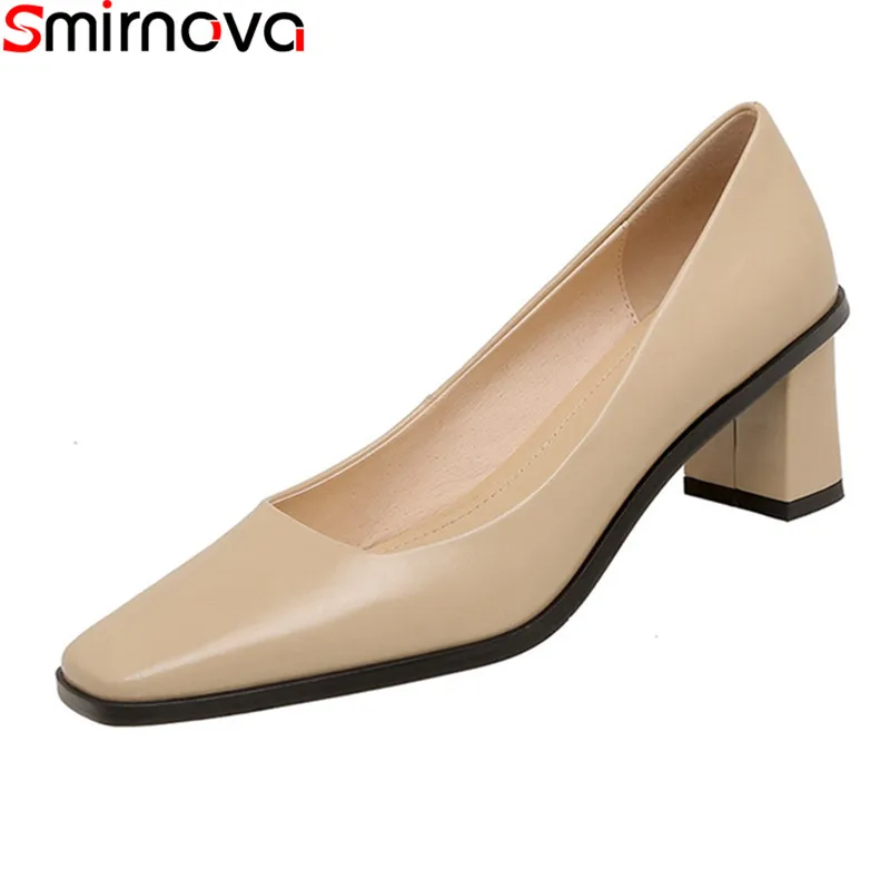 Smirnova 2021 New Arrival Women Pumps Genuine Leather Party Dress Shoes Summer Shallow Square Toe High Heels Ladies Shoes
Smirnova 2021 New Arrival Women Pumps Genuine Leather Party Dress Shoes Summer Shallow Square Toe High Heels Ladies Shoes