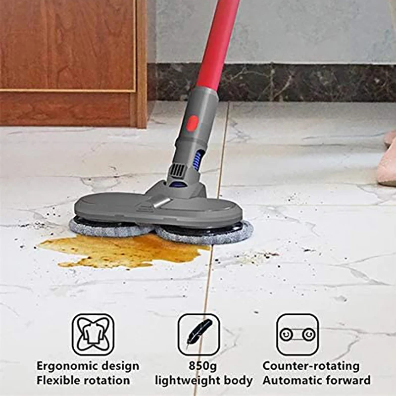 Electric Rotary Mopping Head for Dyson V7 V8 V10 V11 Handheld Cordless Wet Dry Vacuum Cleaner W/ Water Tank/Cup Mop Pads
Electric Rotary Mopping Head for Dyson V7 V8 V10 V11 Handheld Cordless Wet Dry Vacuum Cleaner W/ Water Tank/Cup Mop Pads