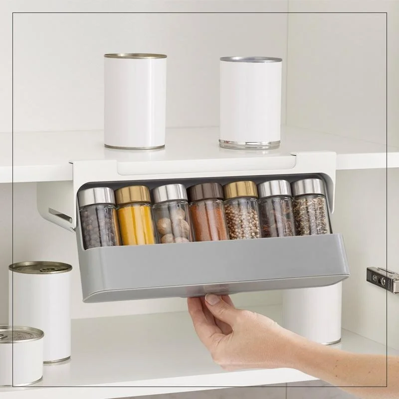 Under Home Kitchen Racks Hidden Seasoning Bottle Storage Holder Multi-use Organizer Self-adhesive Spice Wall Shelf Spice Rack
Under Home Kitchen Racks Hidden Seasoning Bottle Storage Holder Multi-use Organizer Self-adhesive Spice Wall Shelf Spice Rack