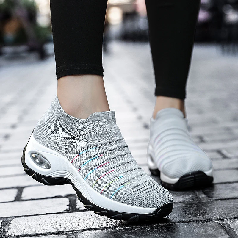 New Summer Women Shoes Light Sports Shoes Air Cushioned Shoes Breathable Shoes Fashion Shoes Woman