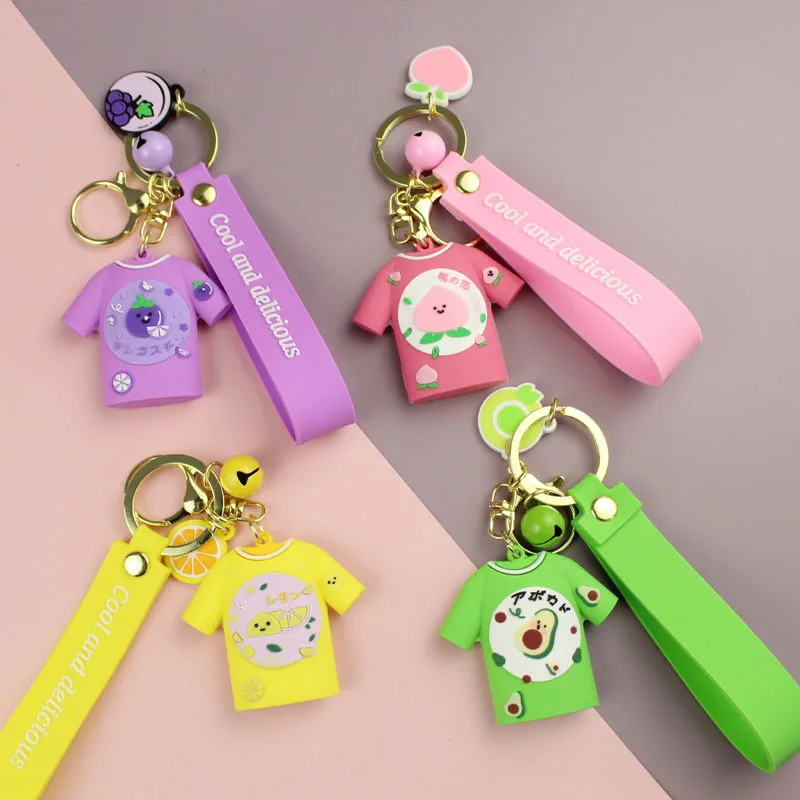 New Creative Fruit Clothes Keychain Cute Cartoon Peach Avocado Car Key Chain Children Bag Pendant Keyring Girl Kids Gift
New Creative Fruit Clothes Keychain Cute Cartoon Peach Avocado Car Key Chain Children Bag Pendant Keyring Girl Kids Gift