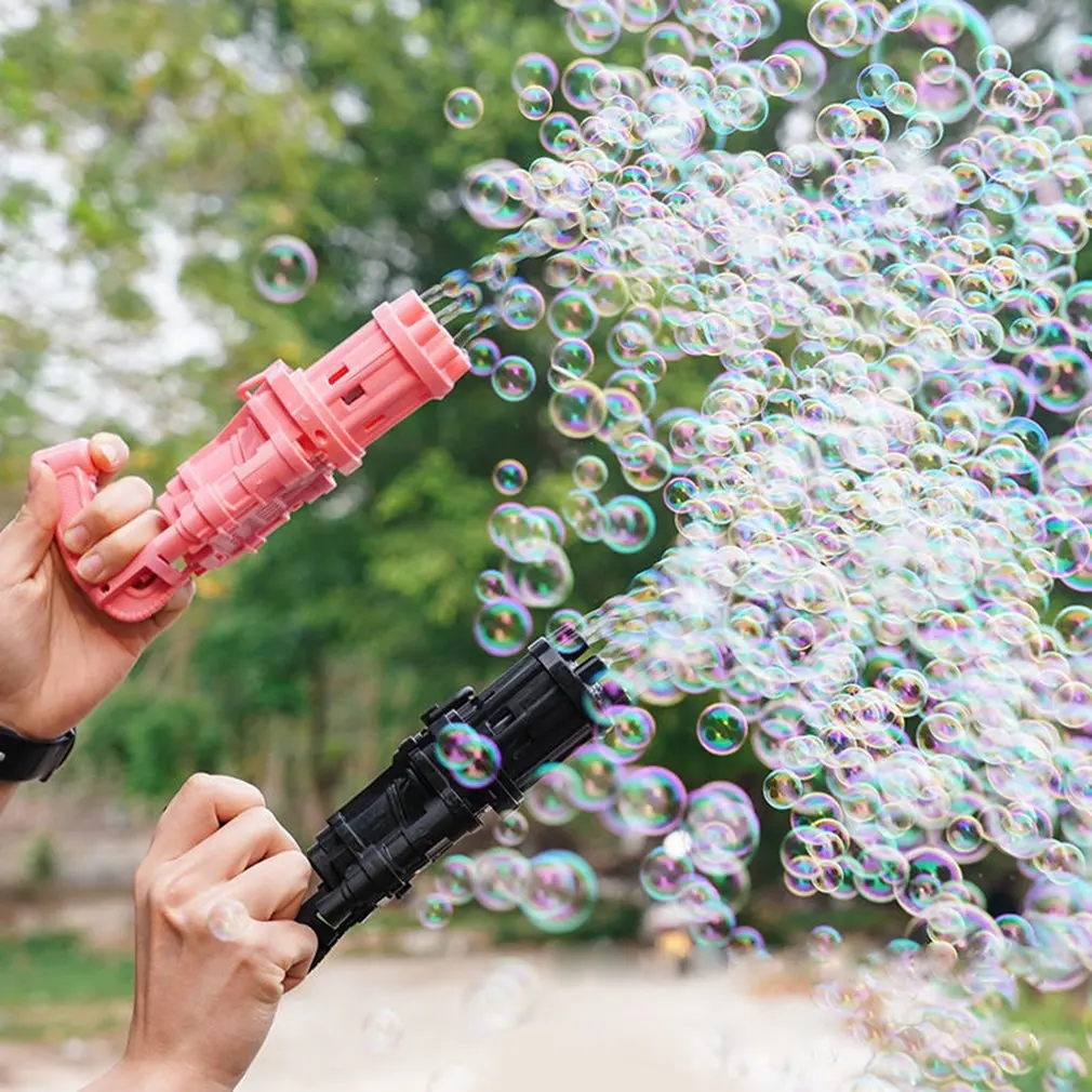 Gatling Bubble Machine Multihole Bubble Tool Automatic Bubble Blower Outdoor Indoor Bubble Maker Electric Bubbles Machine
Gatling Bubble Machine Multihole Bubble Tool Automatic Bubble Blower Outdoor Indoor Bubble Maker Electric Bubbles Machine