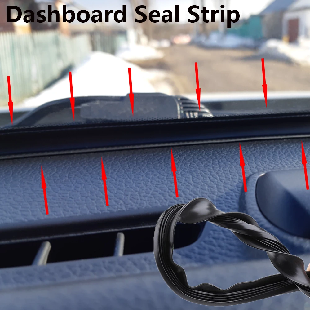 160cm Universal Sealing Windshield Sealing Board Soundproof Automobile Rubber Strip Instrument Panel Seal Strip Auto Accessories
160cm Universal Sealing Windshield Sealing Board Soundproof Automobile Rubber Strip Instrument Panel Seal Strip Auto Accessories
