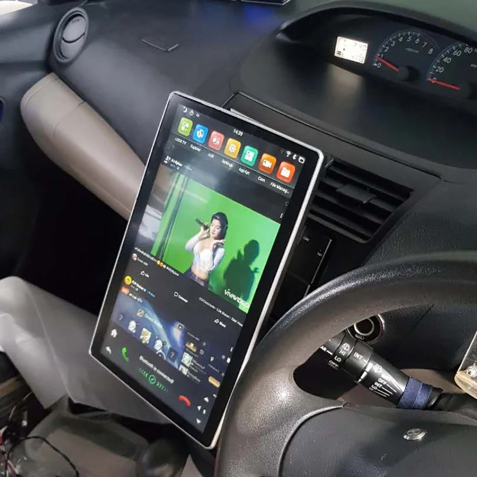 Tesla Style Android 12 8 дюймов Большой IPS поворотный экран автомобиль грузовик фургон