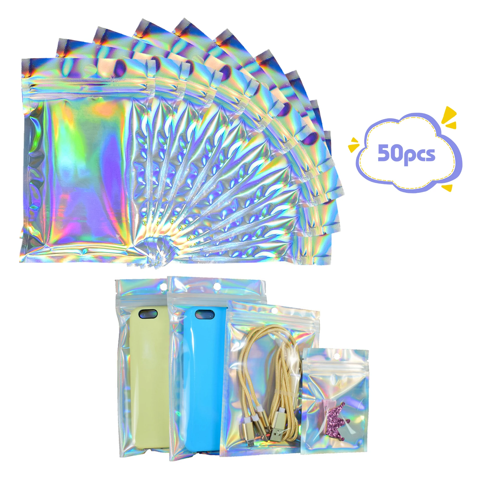50 Pieces Resealable Storage Bags Foil Pouch Bag Odorless Flat Ziplock Bag For Home Office And Small Business
50 Pieces Resealable Storage Bags Foil Pouch Bag Odorless Flat Ziplock Bag For Home Office And Small Business