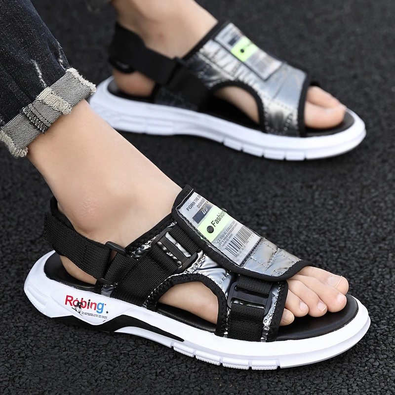 Best Selling Men Leisure Sandals Gray Black Casual Beach Shoes Brand Designer Beach Slippers Mens Good Quality Men Flats Sandals
Best Selling Men Leisure Sandals Gray Black Casual Beach Shoes Brand Designer Beach Slippers Mens Good Quality Men Flats Sandals