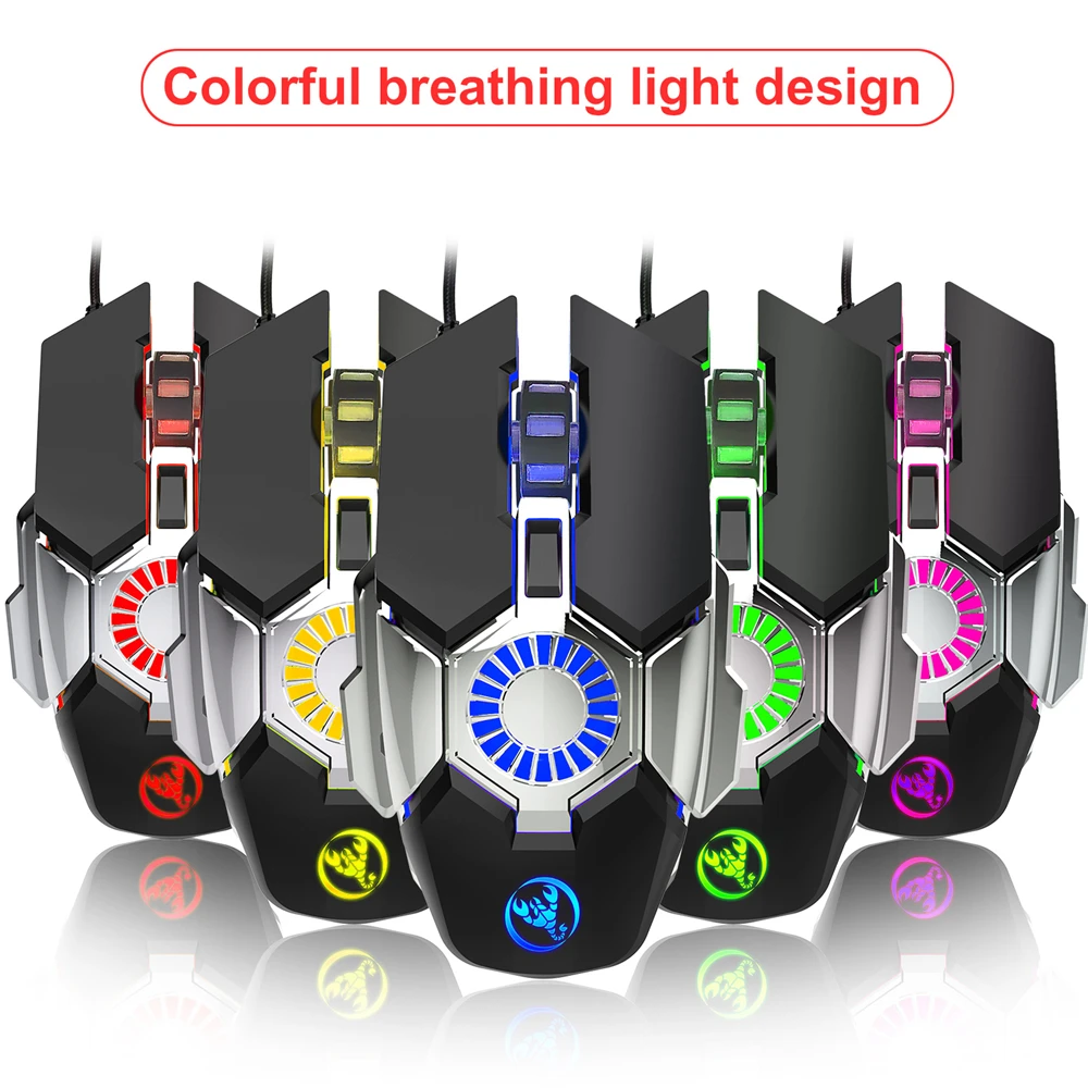 Gaming Mouse Wired Mouse Gamer Programming 6400DPI Wired Computer Gaming Mice for PC RGB Backlight Modes PC Mice
Gaming Mouse Wired Mouse Gamer Programming 6400DPI Wired Computer Gaming Mice for PC RGB Backlight Modes PC Mice
