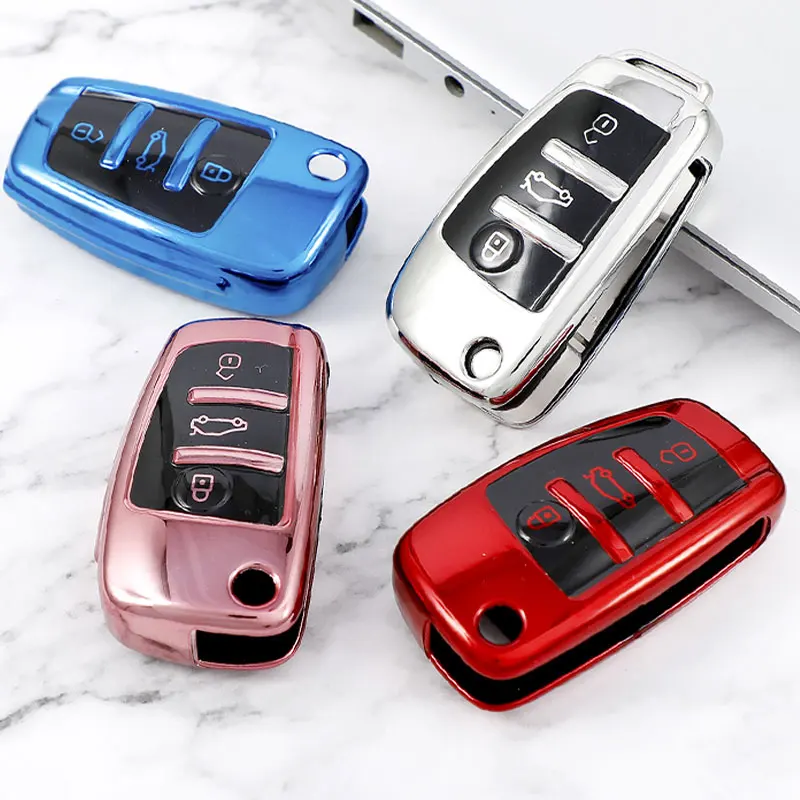 For Audi A1 A3 A4 A5 A6 C5 C6 Q7 TPU Car Folding Flip Key Case Cover Bag Shell Holder Keychain Key Protector Accessories
For Audi A1 A3 A4 A5 A6 C5 C6 Q7 TPU Car Folding Flip Key Case Cover Bag Shell Holder Keychain Key Protector Accessories