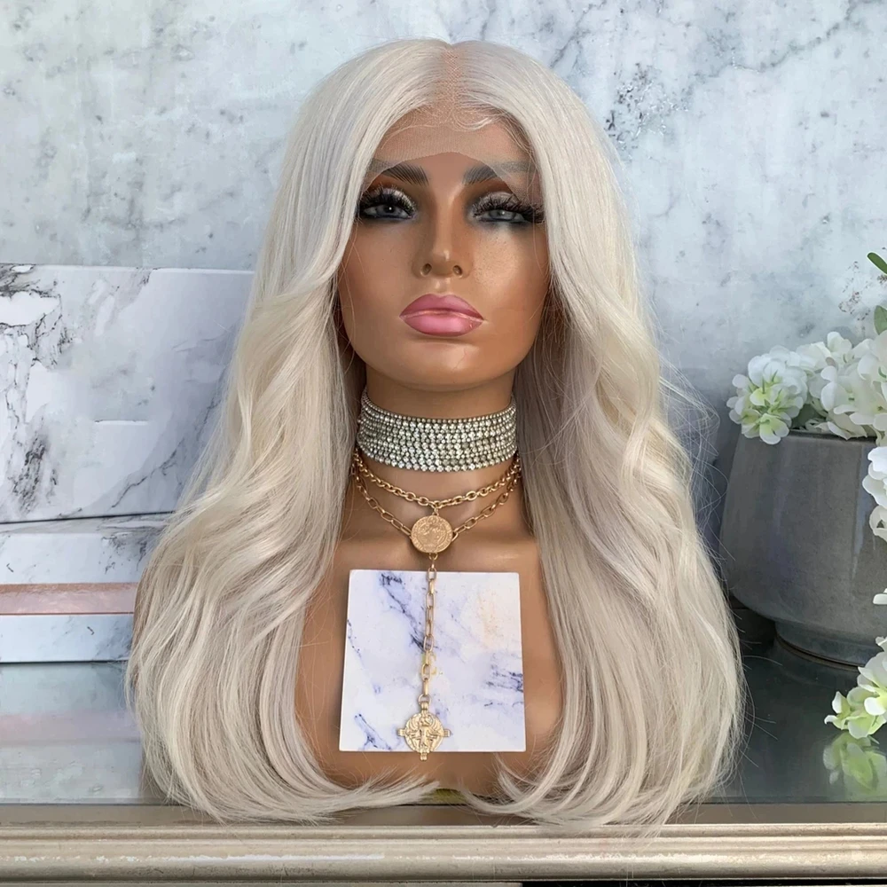 Gossamelle Платиновый светлый боб парик высокотемпературные синтетические короткие светлые кружевные передние парики средней части прямые пар...
Gossamelle Платиновый светлый боб парик высокотемпературные синтетические короткие светлые кружевные передние парики средней части прямые пар...