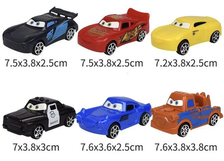 6PCS Disney Pixar Cars 2 3 Lightning McQueen Marvel Return Car Boy Kid Toys For Christmas Birthday Gift
6PCS Disney Pixar Cars 2 3 Lightning McQueen Marvel Return Car Boy Kid Toys For Christmas Birthday Gift