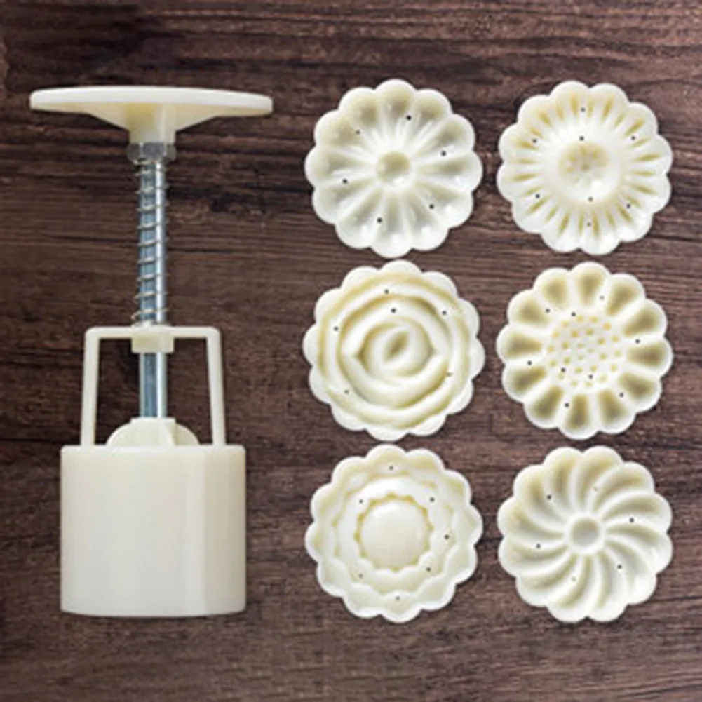 4/6/8Pcs Flower Piece Round Mold Pastry Hand Pressure Mooncake Mold Food Grade Cookies DIY Decor High Quality In Stock
4/6/8Pcs Flower Piece Round Mold Pastry Hand Pressure Mooncake Mold Food Grade Cookies DIY Decor High Quality In Stock