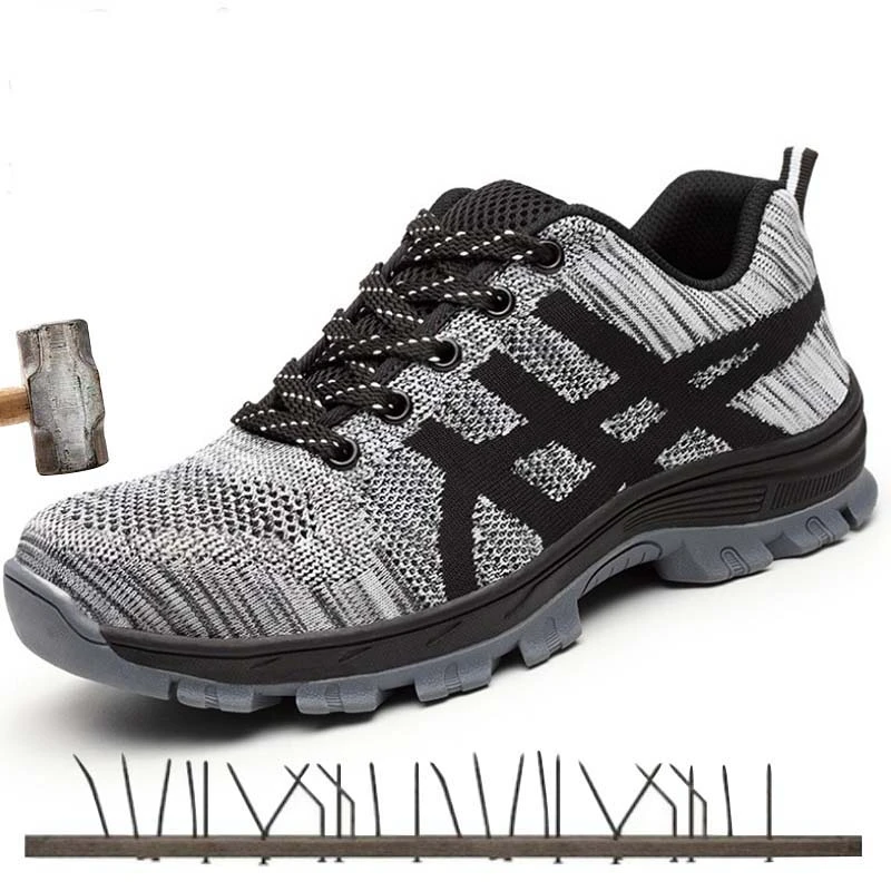 Autumn Safety Shoes steel toe Men, Fashion Anti-smashing Men's Work Shoes, Black Breathable Comfortable Sports Shoes seguridad
Autumn Safety Shoes steel toe Men, Fashion Anti-smashing Men's Work Shoes, Black Breathable Comfortable Sports Shoes seguridad