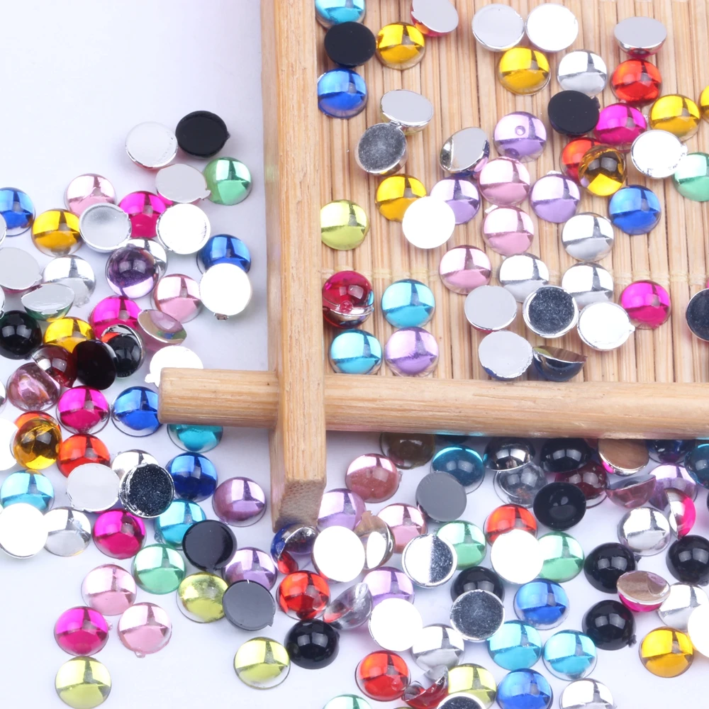 5mm 10000pcs Half Round Beads Facets Many Colors Flatback Glue On Acrylic Rhinestones DIY Craft Backpack Garment Accessories
5mm 10000pcs Half Round Beads Facets Many Colors Flatback Glue On Acrylic Rhinestones DIY Craft Backpack Garment Accessories