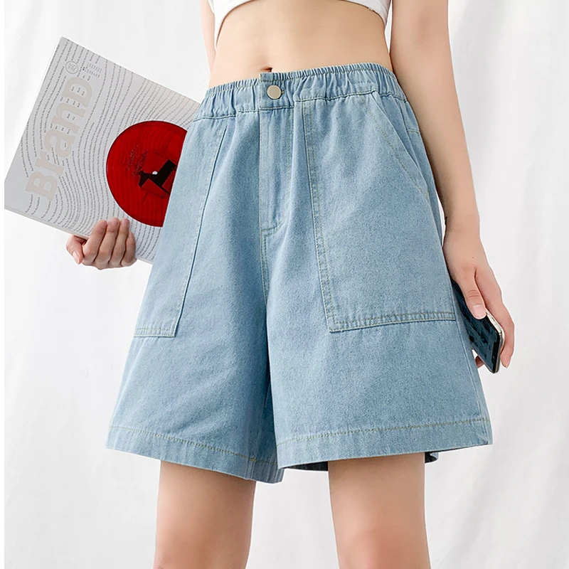 New shorts women's fashion casual solid color denim shorts jeans oversize loose denim shorts 5XL black blue
New shorts women's fashion casual solid color denim shorts jeans oversize loose denim shorts 5XL black blue