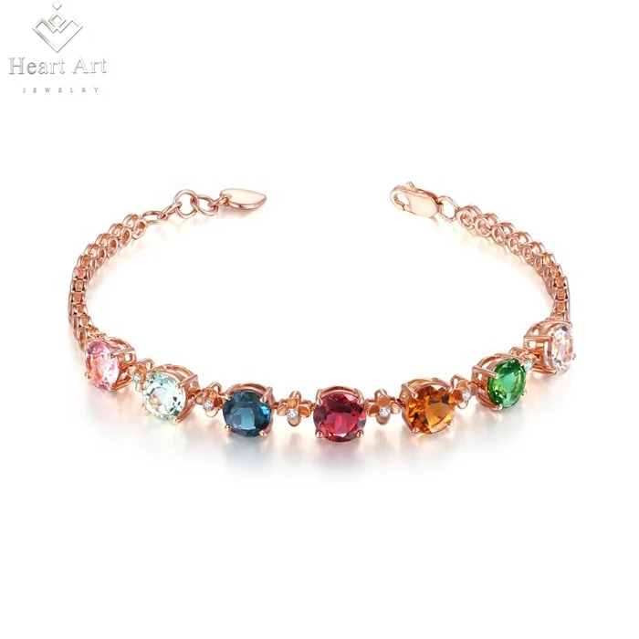Free Shipping Fashion Noble and Luxurious Colored Gemstone Ladies 18k Gold Bracelet Jewelry For Women
Free Shipping Fashion Noble and Luxurious Colored Gemstone Ladies 18k Gold Bracelet Jewelry For Women