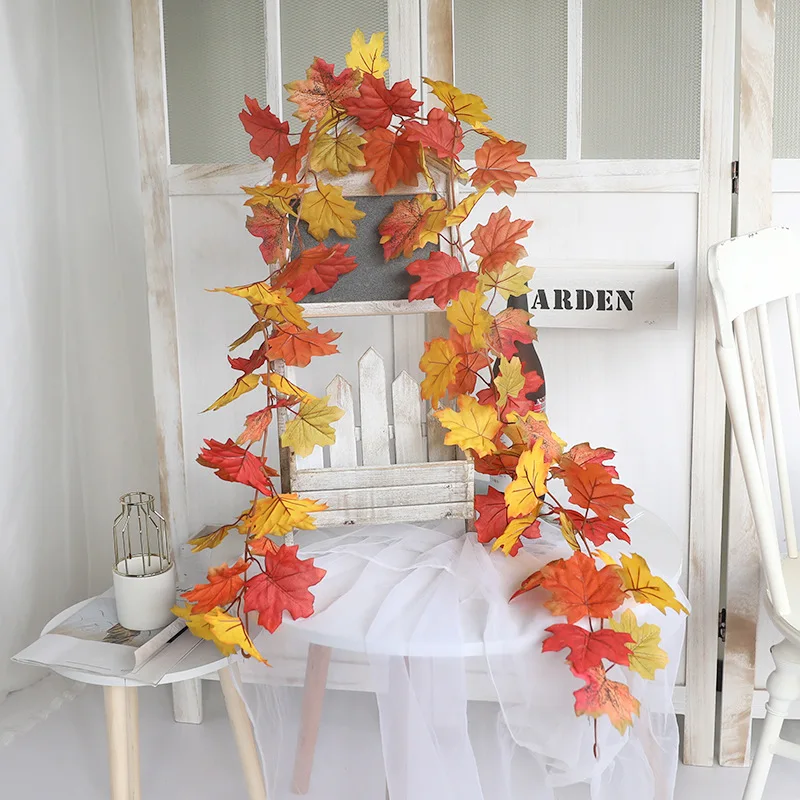 Halloween Autumn Decorations Simulation Maple Leaf Thanksgiving Decoration Home Wall Simulation Maple Leaf Rattan
Halloween Autumn Decorations Simulation Maple Leaf Thanksgiving Decoration Home Wall Simulation Maple Leaf Rattan