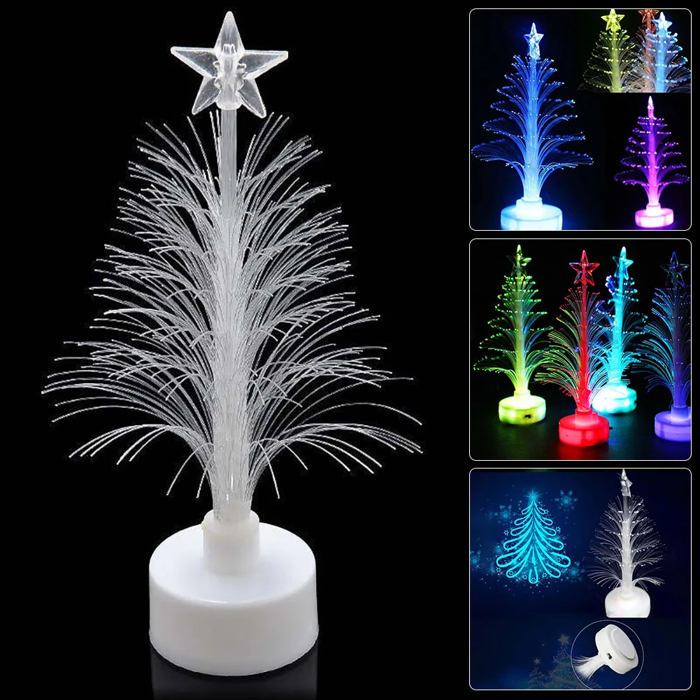 New Year Optical Fiber LED Holiday Deco Compuda Christmas Tree Color Changing LED Night Light Home Decoration For Children
New Year Optical Fiber LED Holiday Deco Compuda Christmas Tree Color Changing LED Night Light Home Decoration For Children